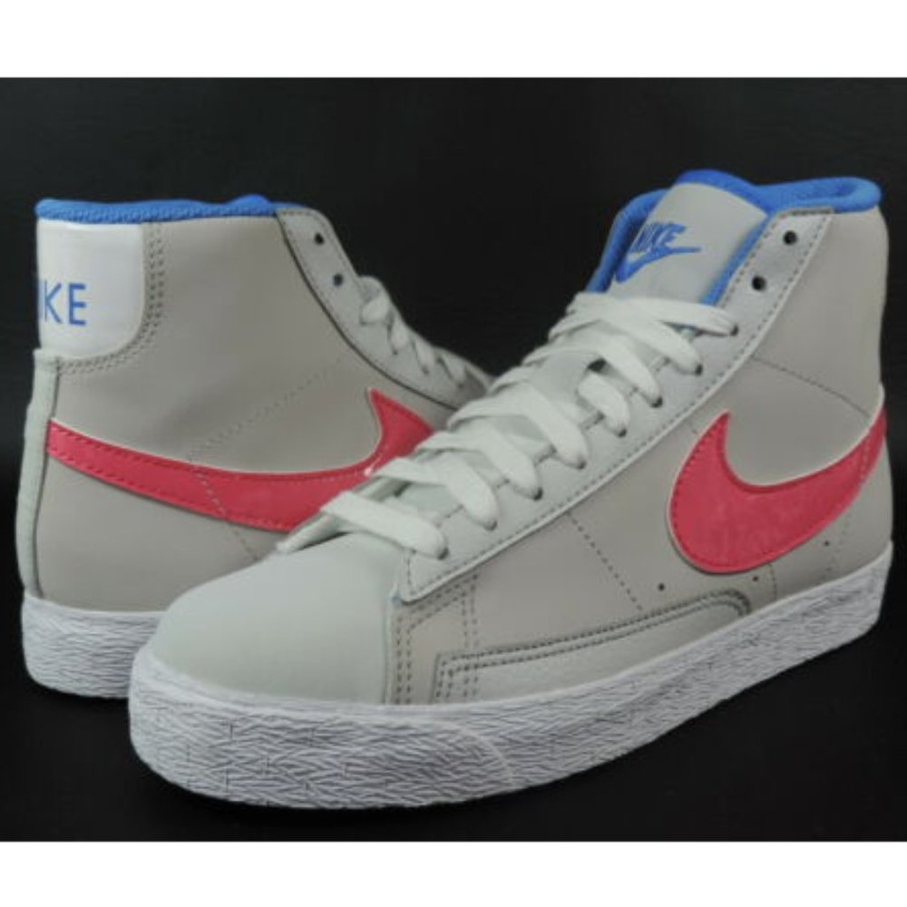 Nike Blazer Mid GS Grade School Youth Shoes Grey p - Picture 7 of 8